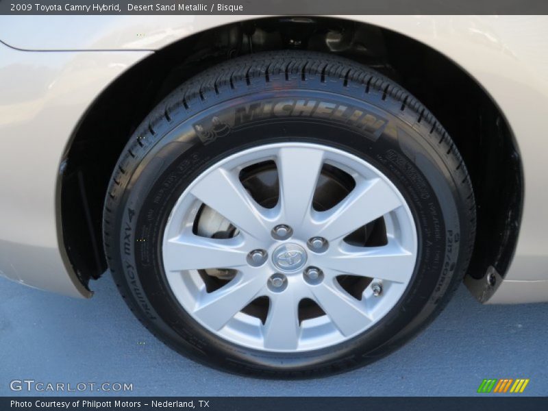 Desert Sand Metallic / Bisque 2009 Toyota Camry Hybrid