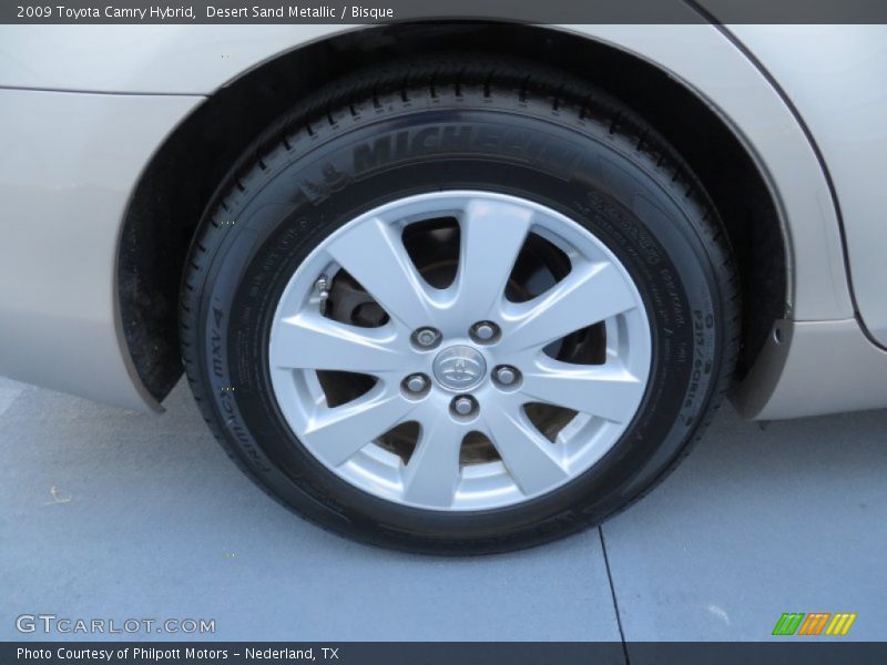 Desert Sand Metallic / Bisque 2009 Toyota Camry Hybrid