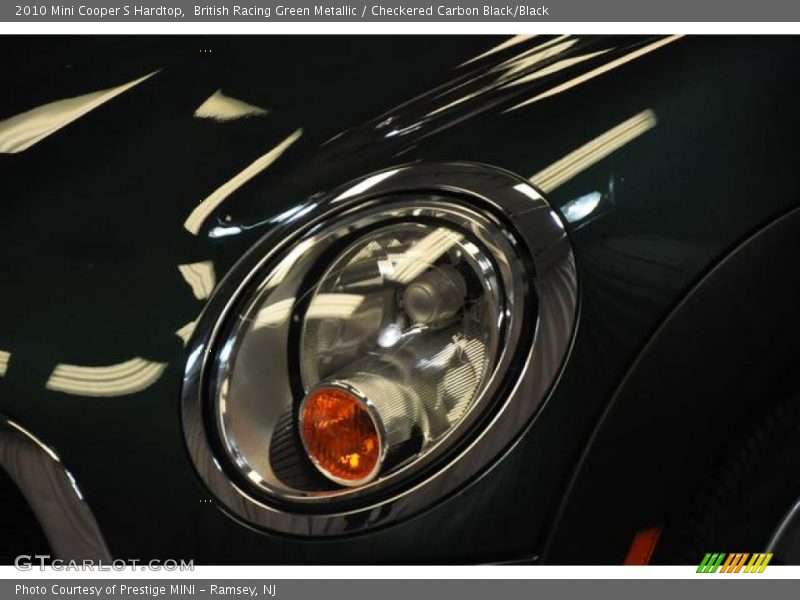 British Racing Green Metallic / Checkered Carbon Black/Black 2010 Mini Cooper S Hardtop