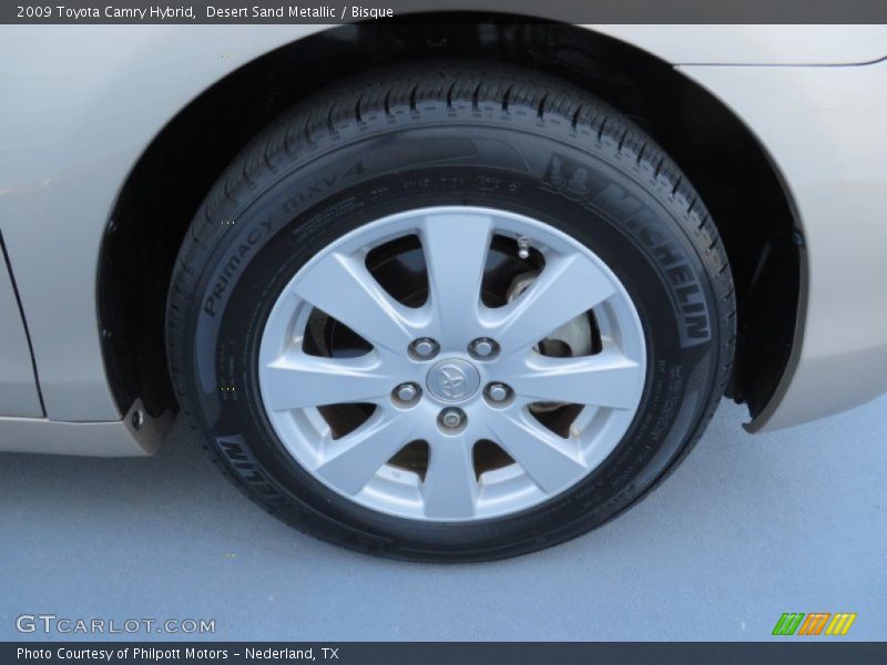 Desert Sand Metallic / Bisque 2009 Toyota Camry Hybrid