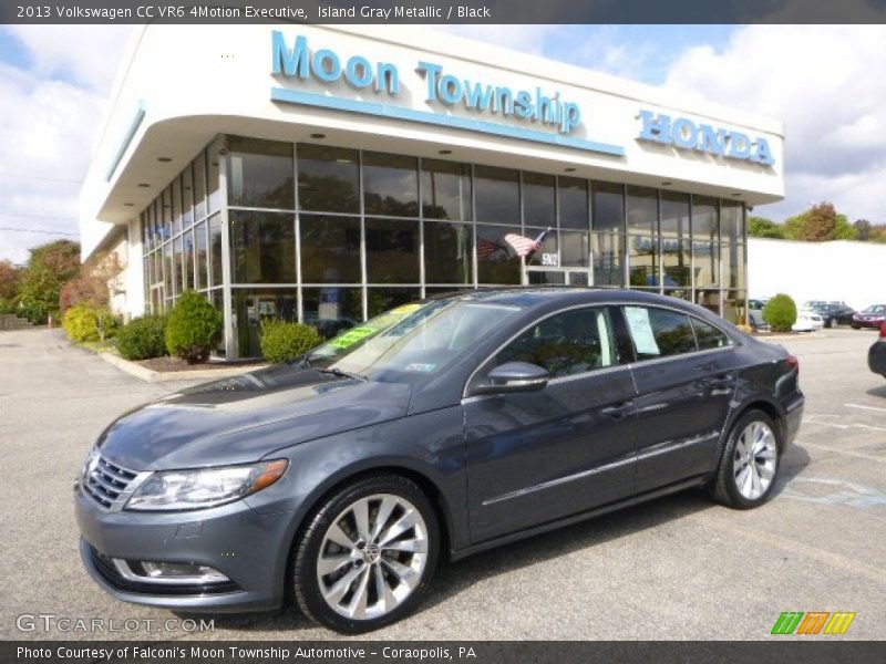 Island Gray Metallic / Black 2013 Volkswagen CC VR6 4Motion Executive