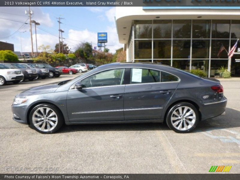 Island Gray Metallic / Black 2013 Volkswagen CC VR6 4Motion Executive