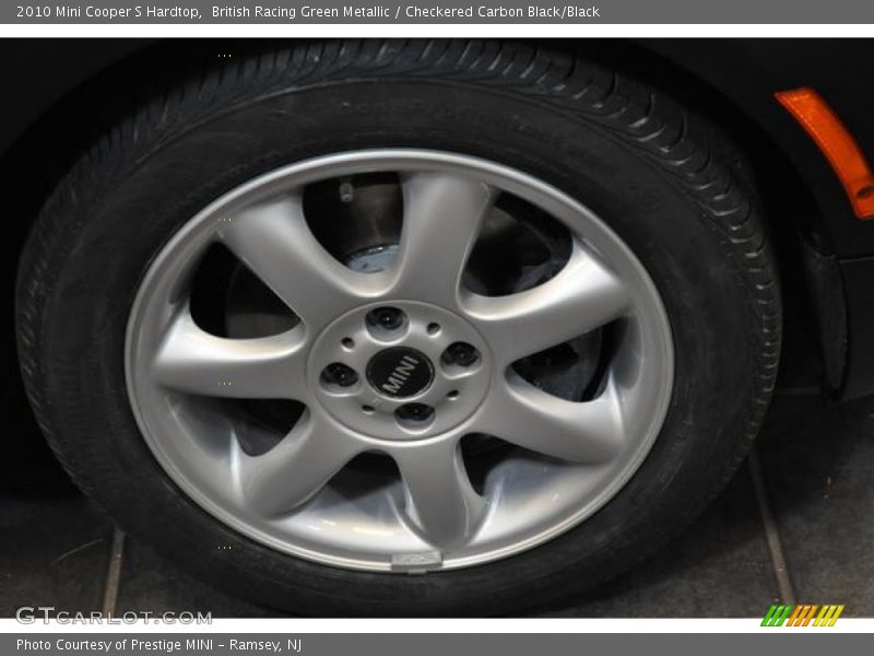 British Racing Green Metallic / Checkered Carbon Black/Black 2010 Mini Cooper S Hardtop