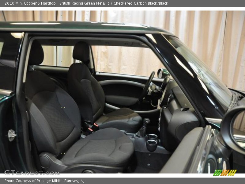 British Racing Green Metallic / Checkered Carbon Black/Black 2010 Mini Cooper S Hardtop