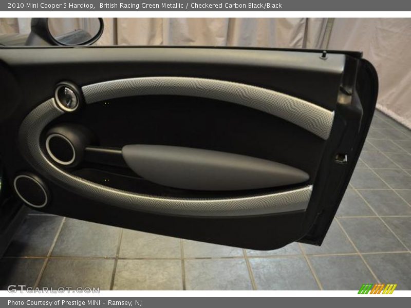 British Racing Green Metallic / Checkered Carbon Black/Black 2010 Mini Cooper S Hardtop