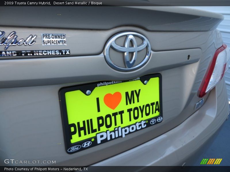 Desert Sand Metallic / Bisque 2009 Toyota Camry Hybrid