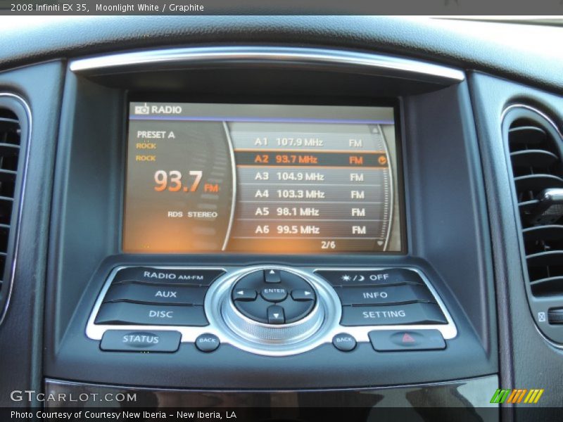 Moonlight White / Graphite 2008 Infiniti EX 35