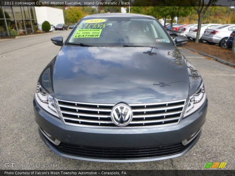 Island Gray Metallic / Black 2013 Volkswagen CC VR6 4Motion Executive