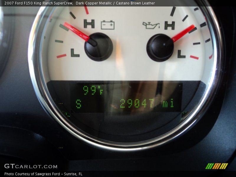 Dark Copper Metallic / Castano Brown Leather 2007 Ford F150 King Ranch SuperCrew