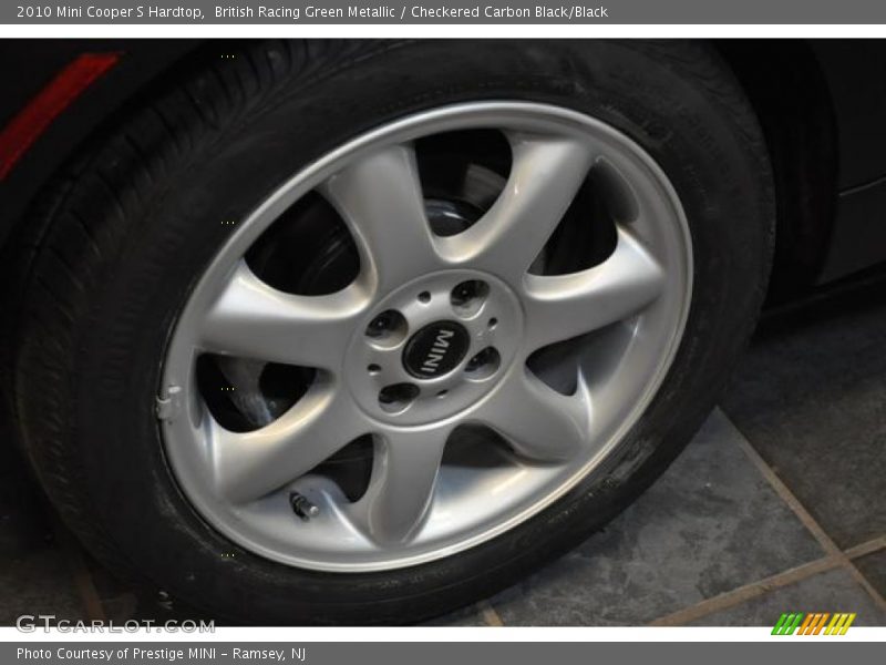 British Racing Green Metallic / Checkered Carbon Black/Black 2010 Mini Cooper S Hardtop
