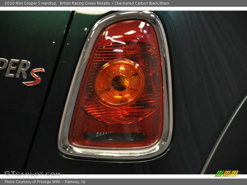 British Racing Green Metallic / Checkered Carbon Black/Black 2010 Mini Cooper S Hardtop