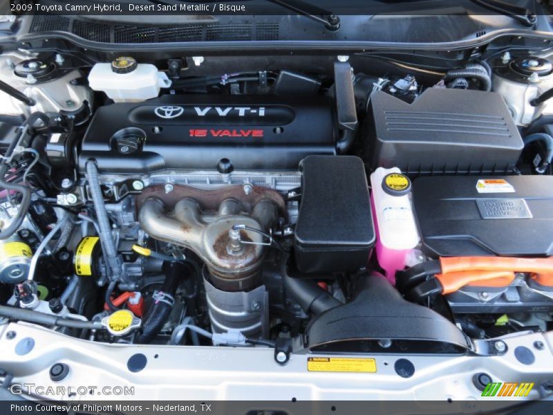 Desert Sand Metallic / Bisque 2009 Toyota Camry Hybrid