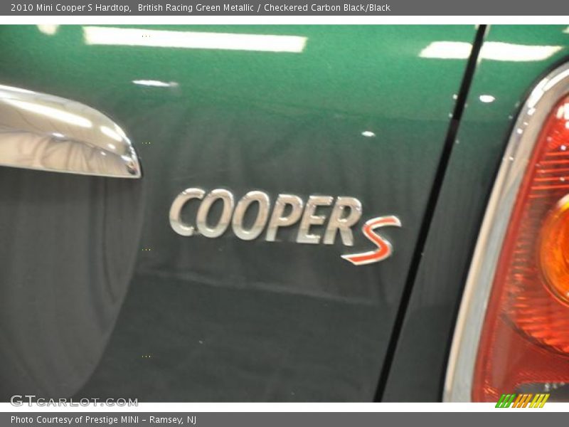 British Racing Green Metallic / Checkered Carbon Black/Black 2010 Mini Cooper S Hardtop