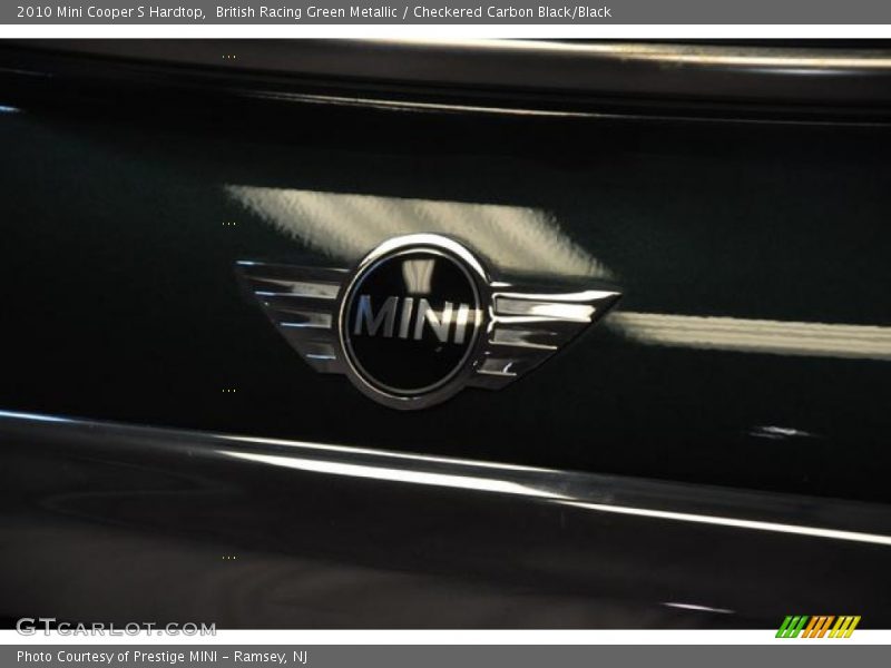 British Racing Green Metallic / Checkered Carbon Black/Black 2010 Mini Cooper S Hardtop
