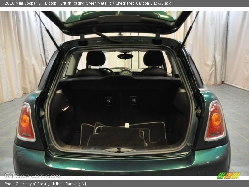British Racing Green Metallic / Checkered Carbon Black/Black 2010 Mini Cooper S Hardtop