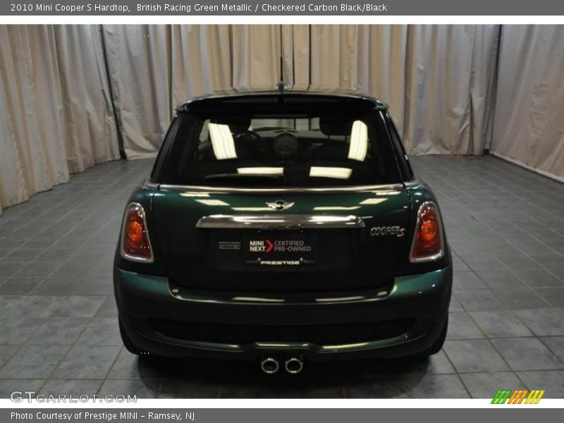 British Racing Green Metallic / Checkered Carbon Black/Black 2010 Mini Cooper S Hardtop