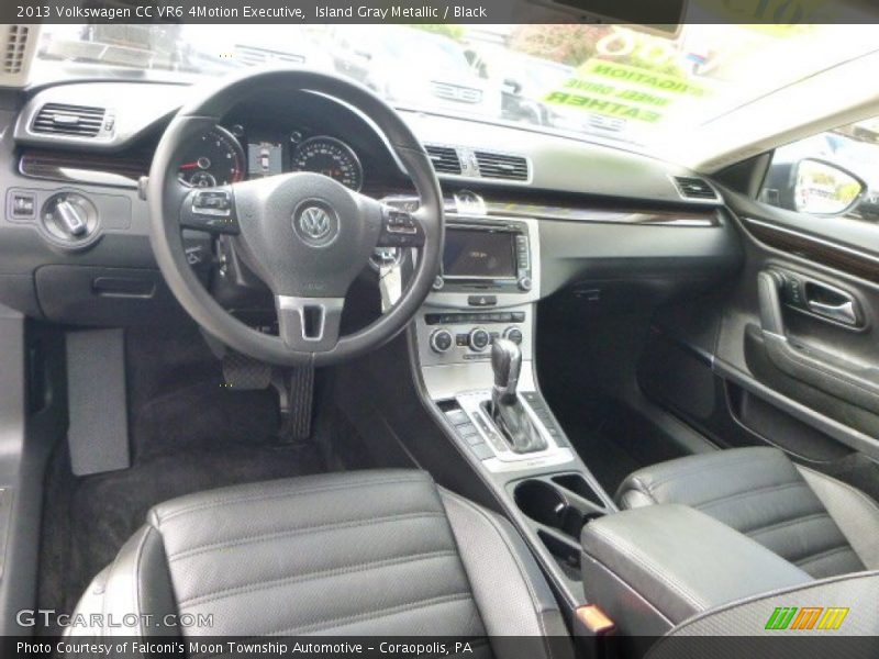Island Gray Metallic / Black 2013 Volkswagen CC VR6 4Motion Executive