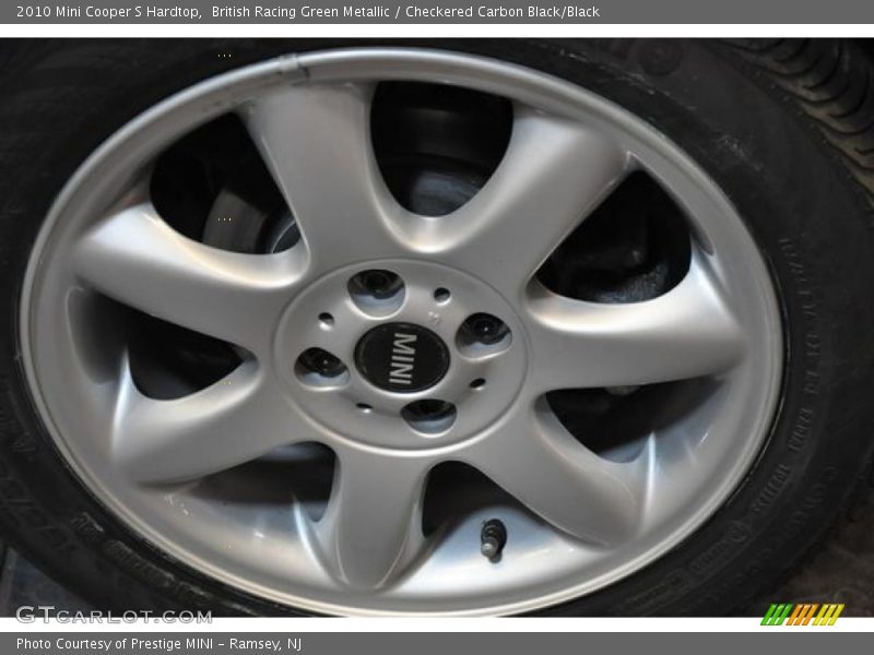 British Racing Green Metallic / Checkered Carbon Black/Black 2010 Mini Cooper S Hardtop