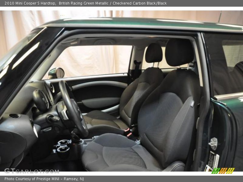 British Racing Green Metallic / Checkered Carbon Black/Black 2010 Mini Cooper S Hardtop