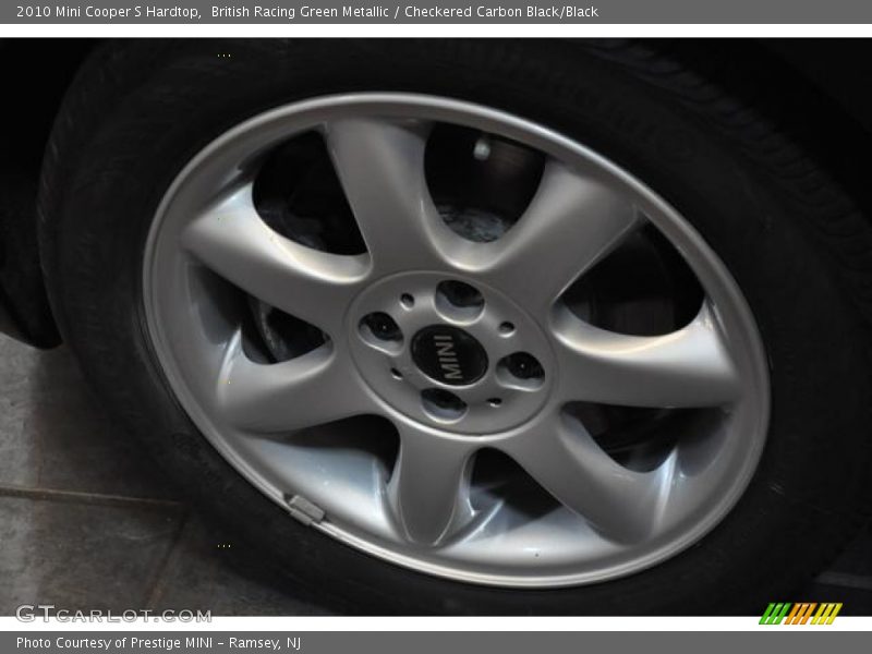 British Racing Green Metallic / Checkered Carbon Black/Black 2010 Mini Cooper S Hardtop