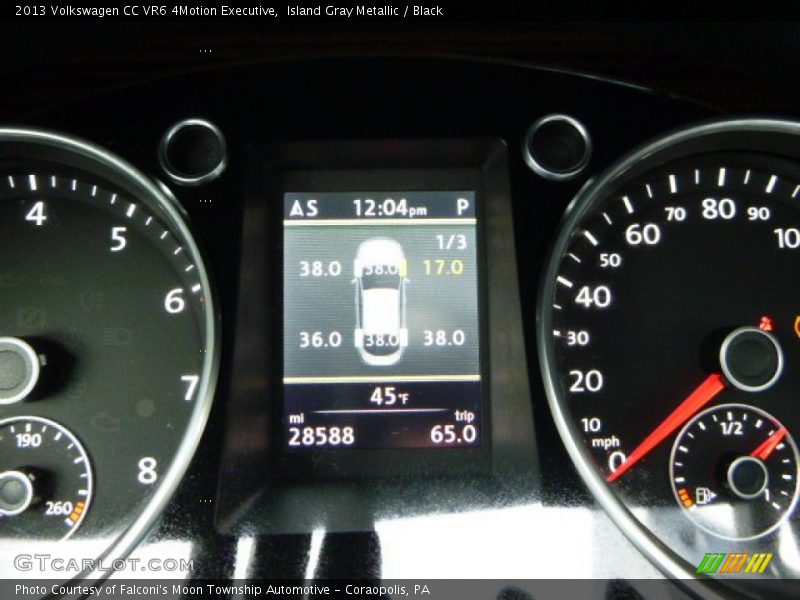 Island Gray Metallic / Black 2013 Volkswagen CC VR6 4Motion Executive