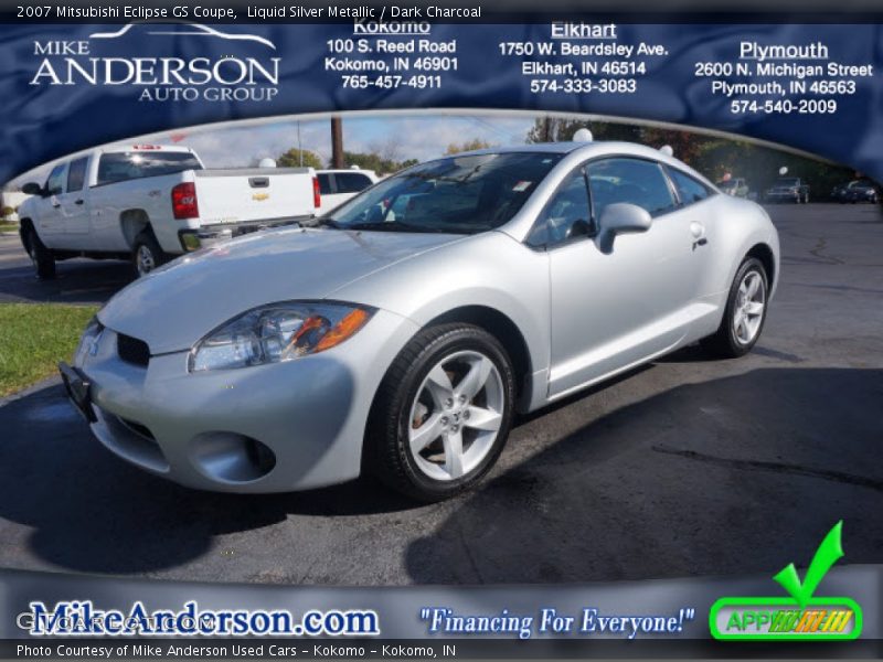Liquid Silver Metallic / Dark Charcoal 2007 Mitsubishi Eclipse GS Coupe