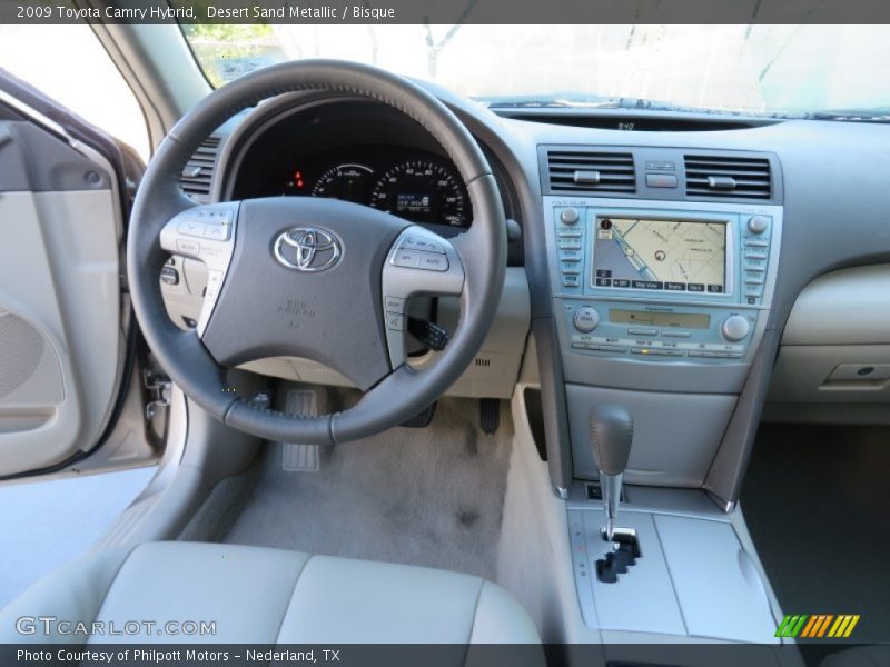 Desert Sand Metallic / Bisque 2009 Toyota Camry Hybrid