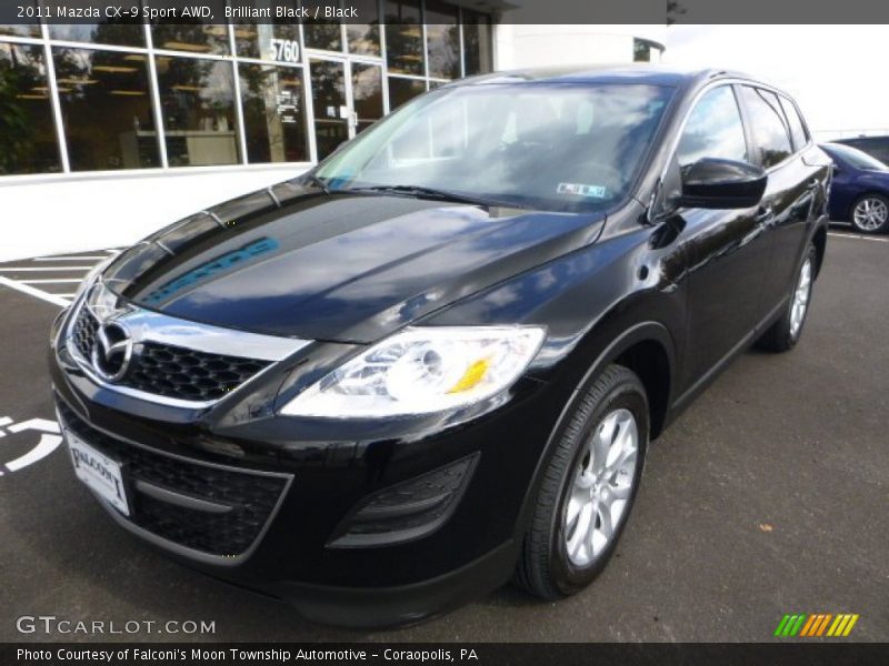 Brilliant Black / Black 2011 Mazda CX-9 Sport AWD
