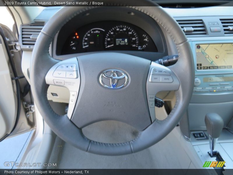 Desert Sand Metallic / Bisque 2009 Toyota Camry Hybrid