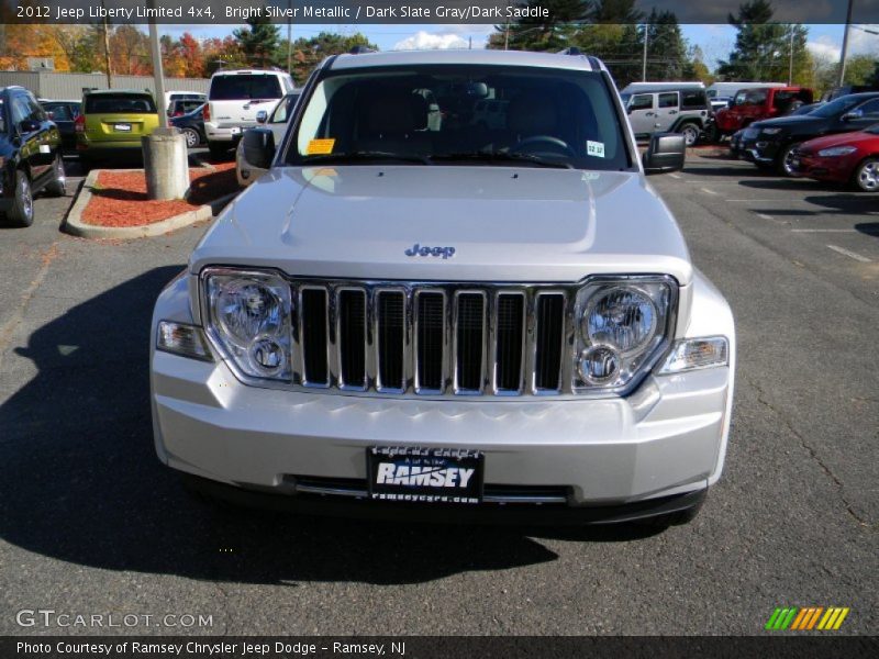 Bright Silver Metallic / Dark Slate Gray/Dark Saddle 2012 Jeep Liberty Limited 4x4