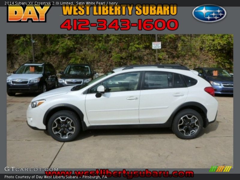 Satin White Pearl / Ivory 2014 Subaru XV Crosstrek 2.0i Limited