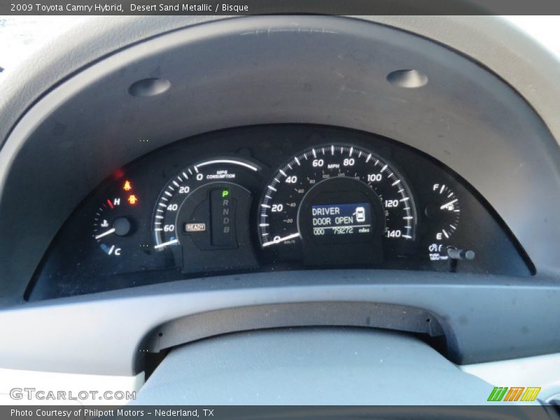 Desert Sand Metallic / Bisque 2009 Toyota Camry Hybrid