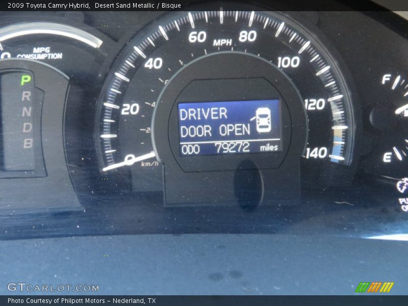 Desert Sand Metallic / Bisque 2009 Toyota Camry Hybrid