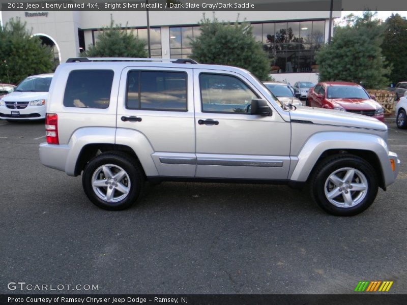 Bright Silver Metallic / Dark Slate Gray/Dark Saddle 2012 Jeep Liberty Limited 4x4