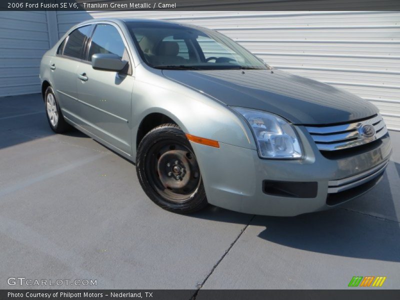 Titanium Green Metallic / Camel 2006 Ford Fusion SE V6