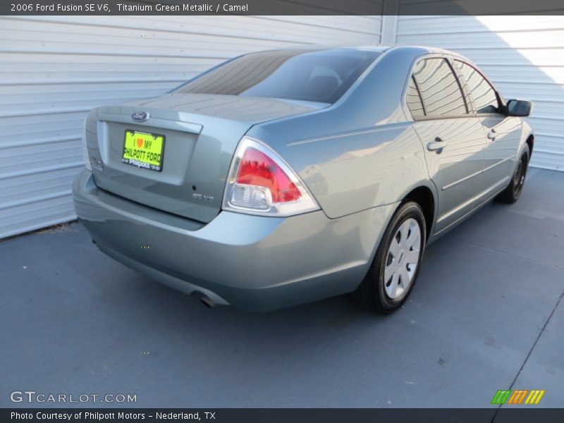 Titanium Green Metallic / Camel 2006 Ford Fusion SE V6