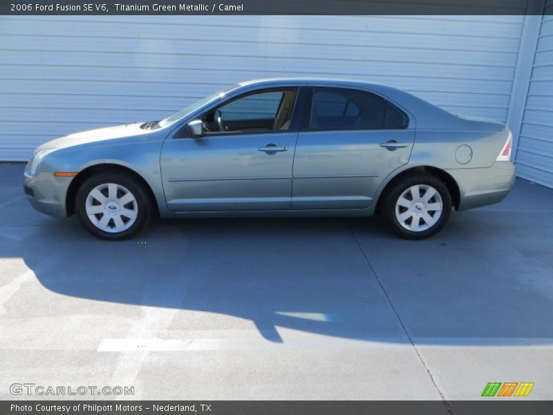 Titanium Green Metallic / Camel 2006 Ford Fusion SE V6