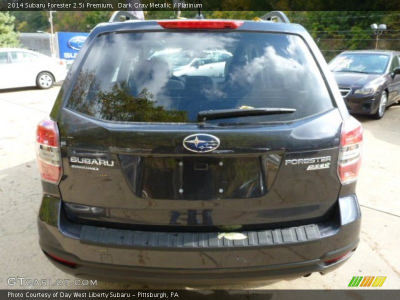 Dark Gray Metallic / Platinum 2014 Subaru Forester 2.5i Premium