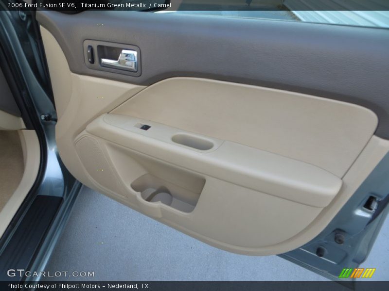 Titanium Green Metallic / Camel 2006 Ford Fusion SE V6
