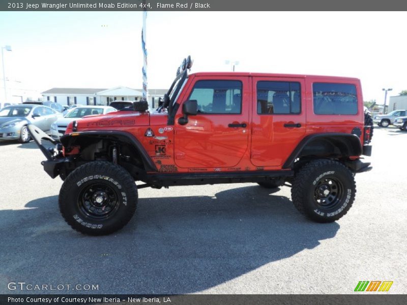 Flame Red / Black 2013 Jeep Wrangler Unlimited Moab Edition 4x4