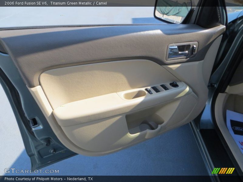 Titanium Green Metallic / Camel 2006 Ford Fusion SE V6