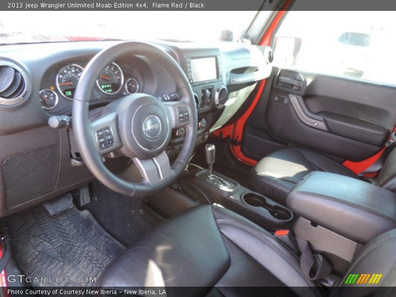 Flame Red / Black 2013 Jeep Wrangler Unlimited Moab Edition 4x4