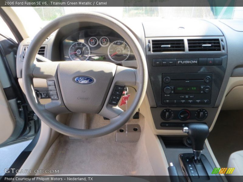 Titanium Green Metallic / Camel 2006 Ford Fusion SE V6
