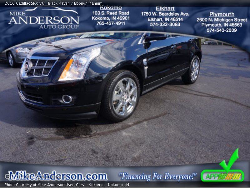 Black Raven / Ebony/Titanium 2010 Cadillac SRX V6