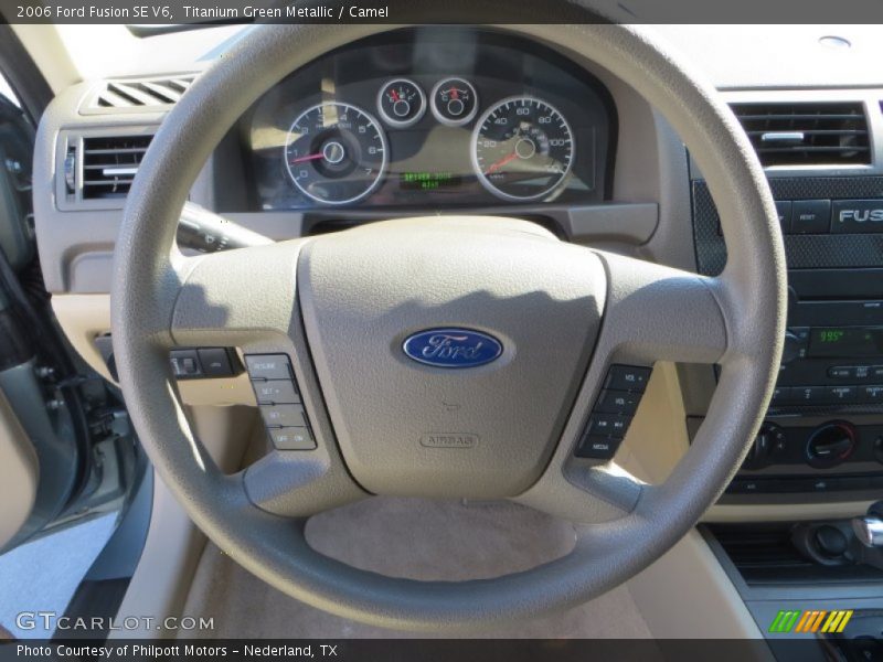 Titanium Green Metallic / Camel 2006 Ford Fusion SE V6