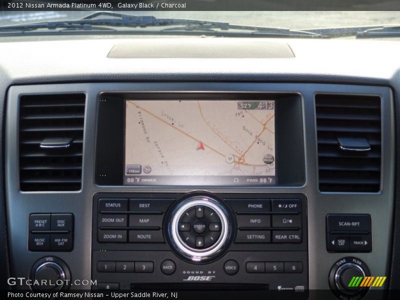 Galaxy Black / Charcoal 2012 Nissan Armada Platinum 4WD