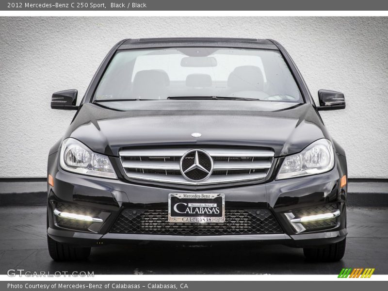 Black / Black 2012 Mercedes-Benz C 250 Sport