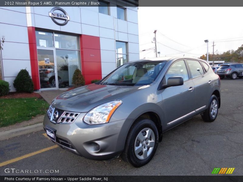 Platinum Graphite / Black 2012 Nissan Rogue S AWD