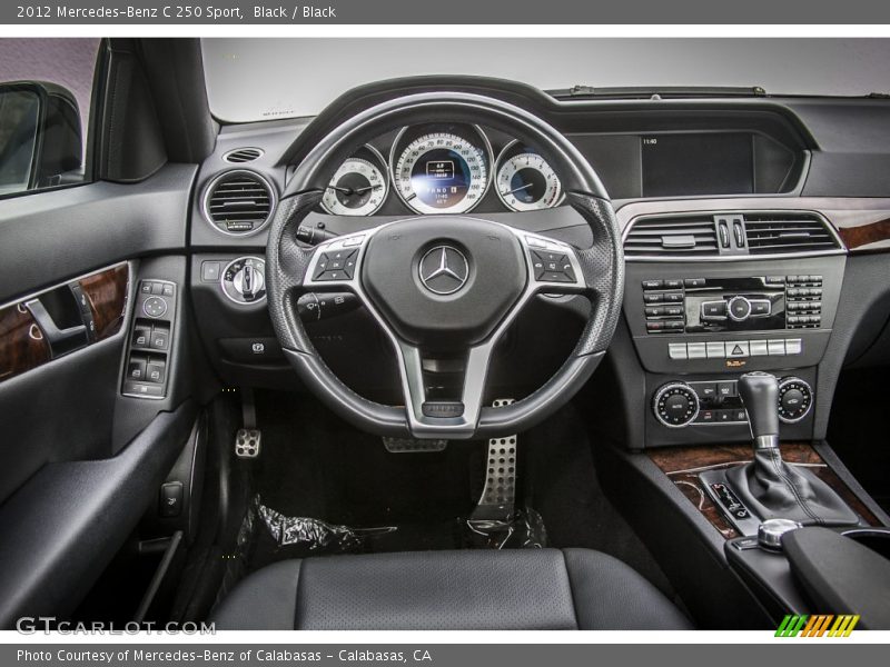 Black / Black 2012 Mercedes-Benz C 250 Sport