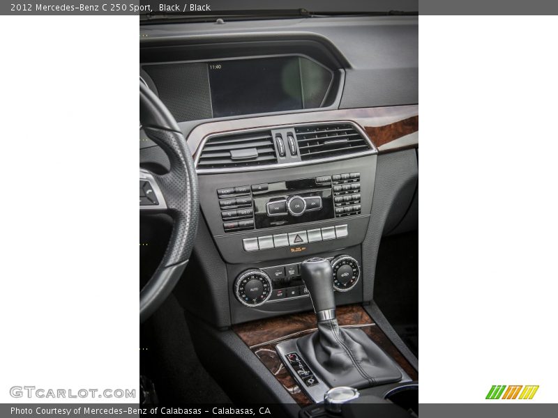 Black / Black 2012 Mercedes-Benz C 250 Sport